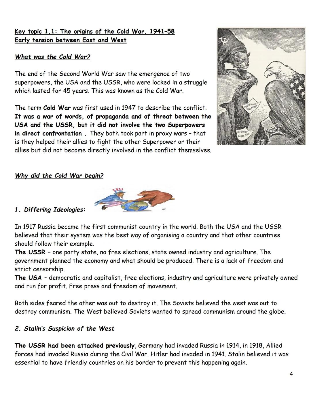 # GCSE History

Superpower relations and the Cold War

Z
ROCKETY BOMBH
BOMB

ON NO ACCOUNT TO BE
USED BECAUSE THE
ENEMY MIGHT RETALIATE

A
Z