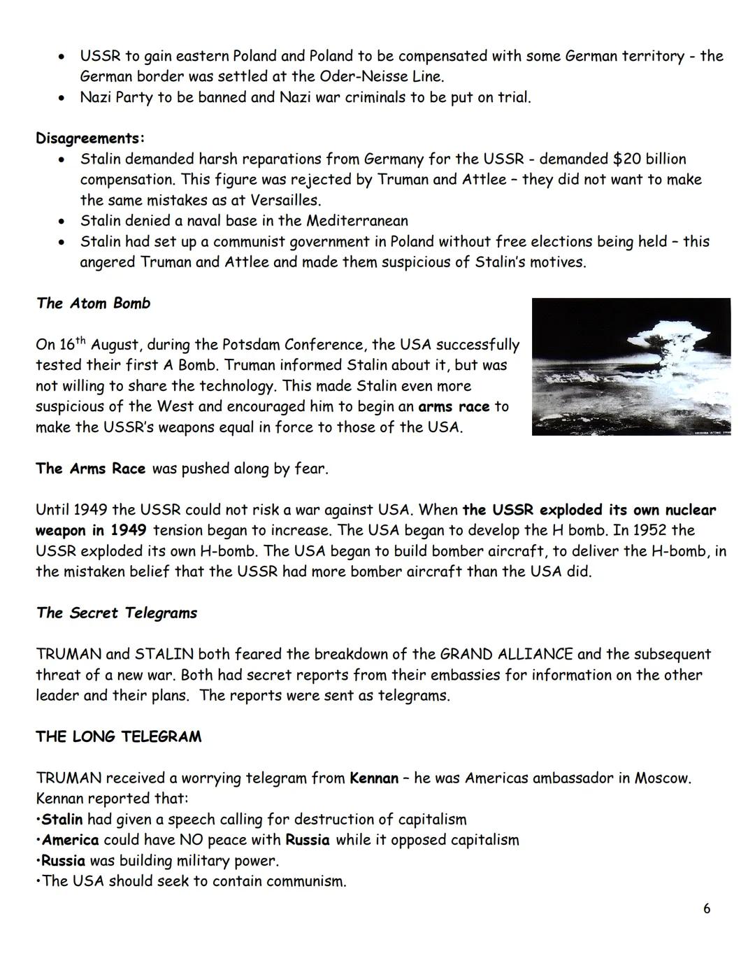 # GCSE History

Superpower relations and the Cold War

Z
ROCKETY BOMBH
BOMB

ON NO ACCOUNT TO BE
USED BECAUSE THE
ENEMY MIGHT RETALIATE

A
Z