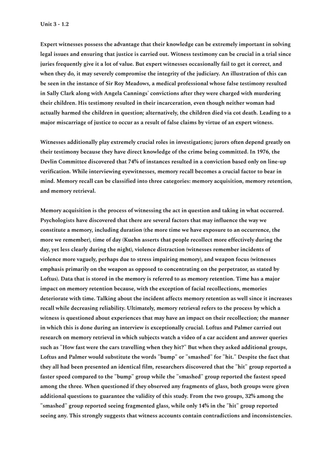 Unit 3 -1.2
FORENSIC TECHNIQUES:
Forensic methods encompass a collection of scientific approaches and procedures employed for the
collection