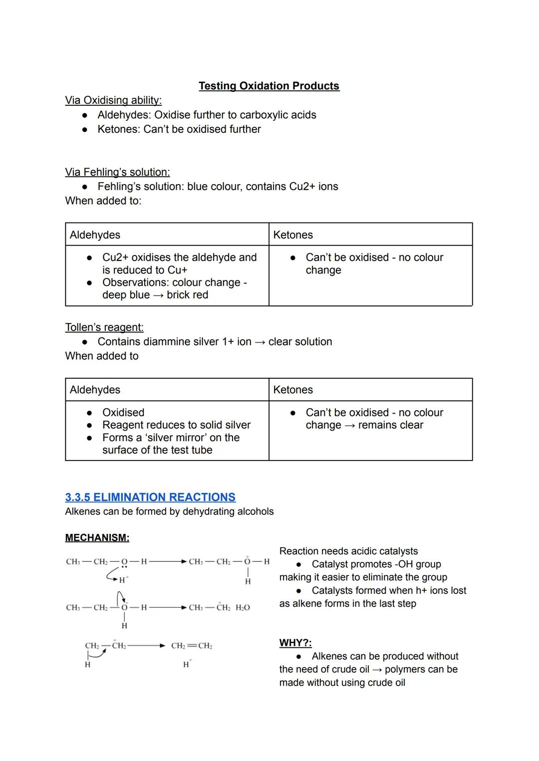 # ALCOHOLS

3.3.5.1 ALCOHOL PRODUCTION

## TYPES OF ALCOHOLS:

OH

OH

OH
H

H
R-C-Η
R
C-R"

R
R'
R'

primary (1°)
alcohol

secondary (2°)
a