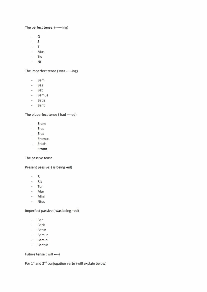 Basic latin grammar
Noun table- remember this! Below are the endings for each noun
1st declension
2nd (masc)
(neuter)
Nom
Acc
Gen
Dat
Abl
No
