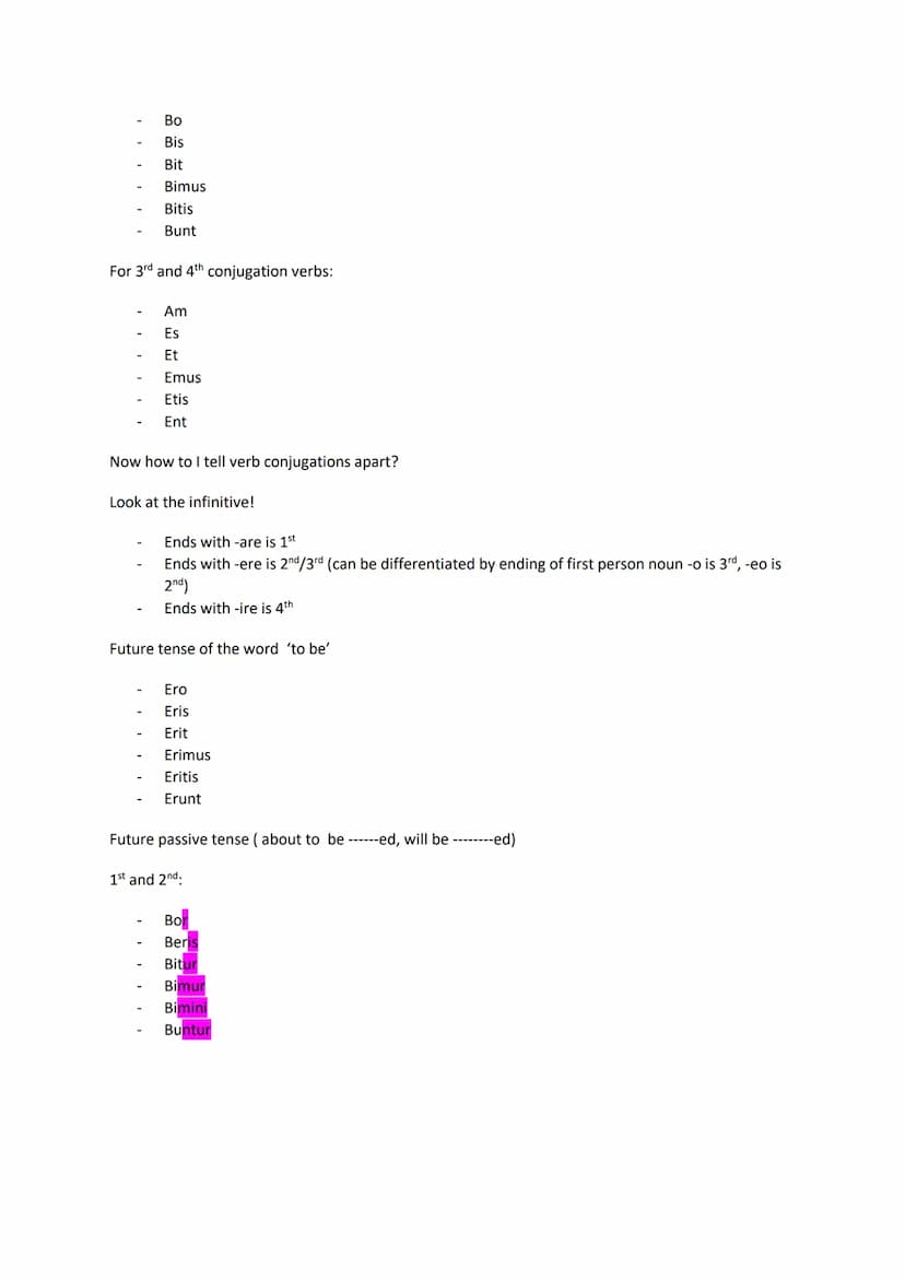 Basic latin grammar
Noun table- remember this! Below are the endings for each noun
1st declension
2nd (masc)
(neuter)
Nom
Acc
Gen
Dat
Abl
No