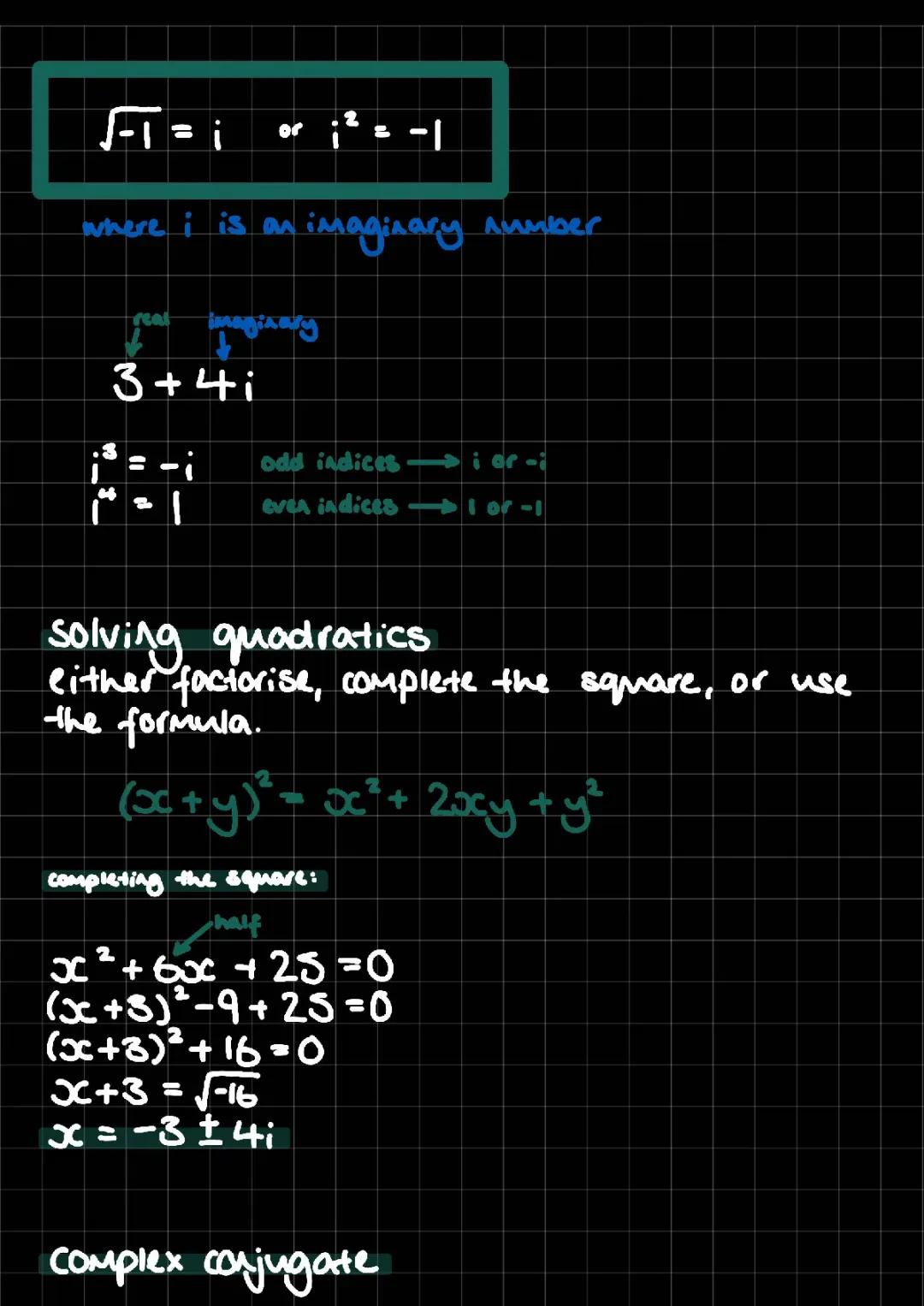 Complex numbers