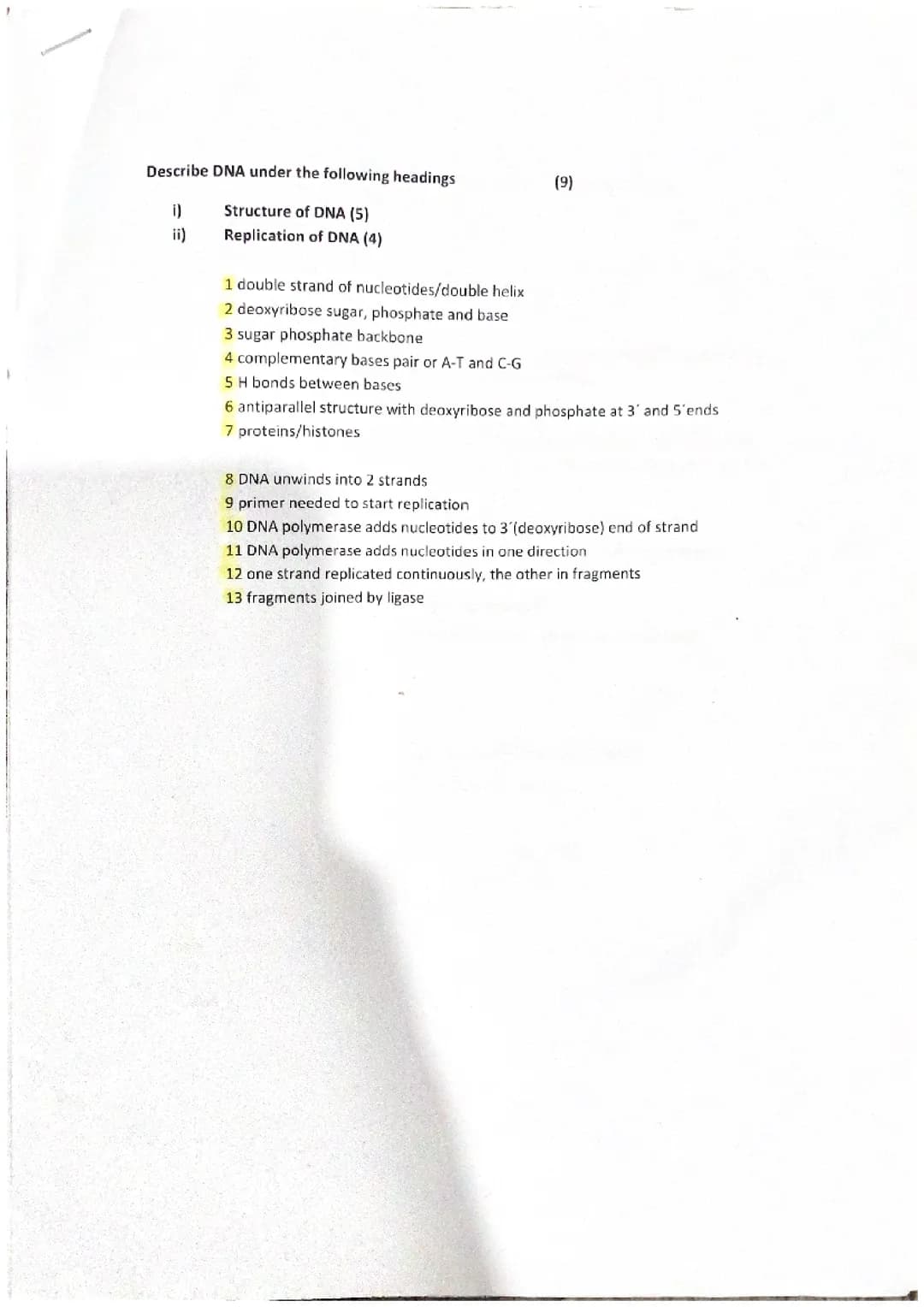 Unit 1 Essays - higher human biology