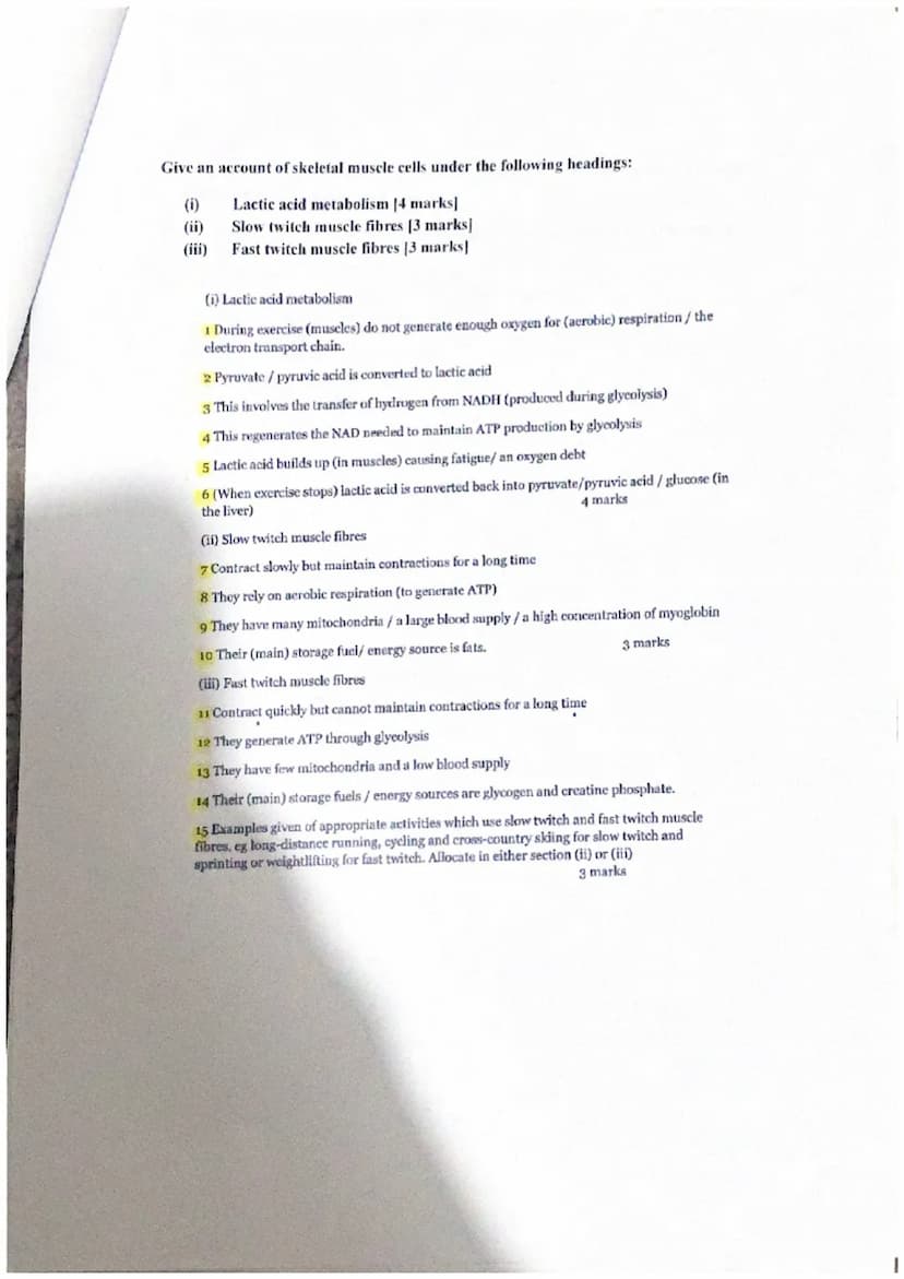 Describe DNA under the following headings
(9)
i)
Structure of DNA (5)
ii)
Replication of DNA (4)
1 double strand of nucleotides/double helix