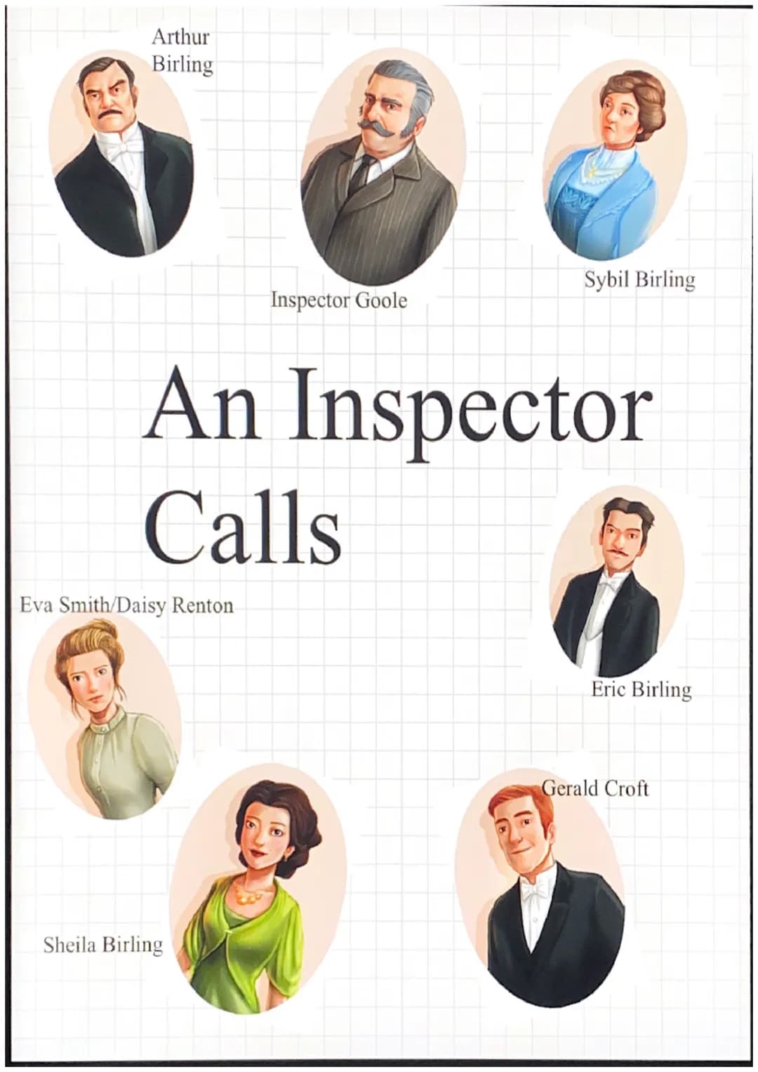 Arthur
Birling
Eva Smith/Daisy Renton
Inspector Goole
An Inspector
Calls
Sheila Birling
Sybil Birling
Eric Birling
Gerald Croft ●
●
●
.
D
●
