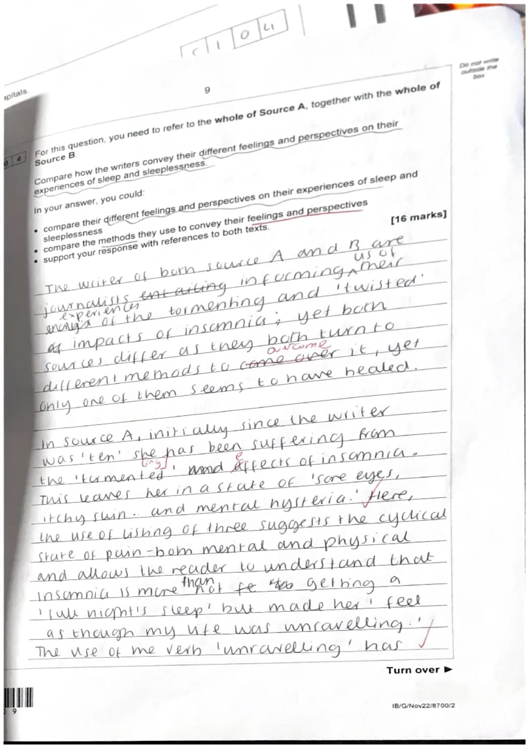 AQA
Please write clearly in block capitals.
Centre number
Surname
Forename(s)
Candidate signature
I declare this is my own work.
Candidate n