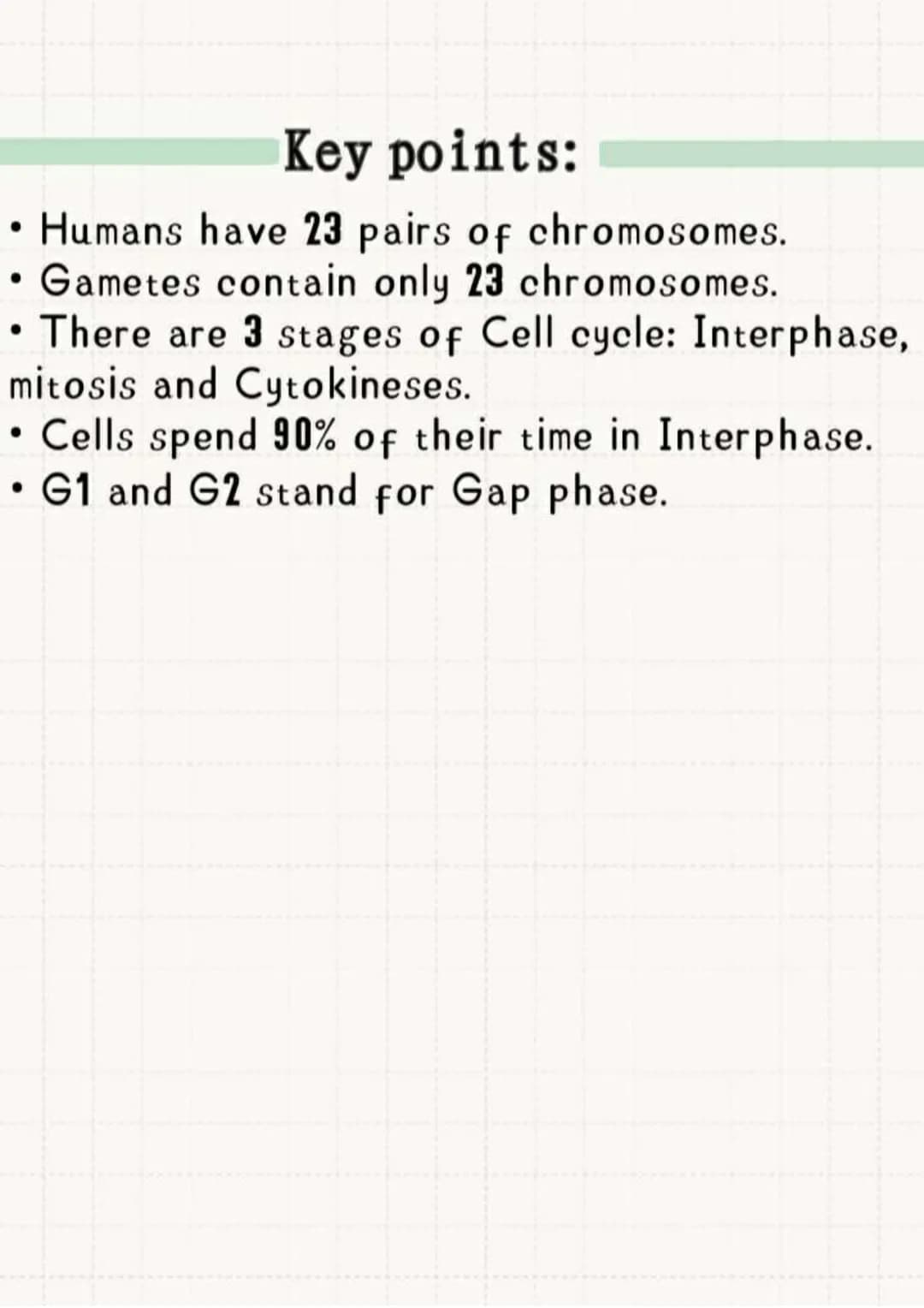 THE CELL CYCLE
Stage 3: Cytokinesis
(cell devides)
Stage 2:
Mitosis
(nuclear
devision to
form two
daughter
cells)
Cell Division
Mitosis
GO
C