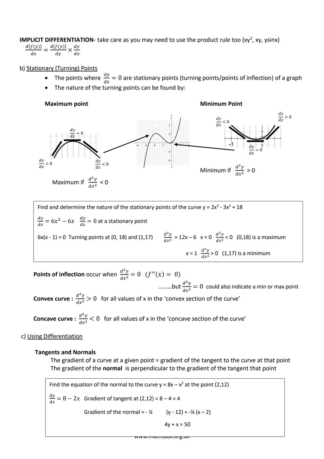 A LEVEL PURE MATHS REVISON NOTES
1 ALGEBRA AND FUNCTIONS
a) INDICES
Rules to learn :
xa xxb = xa+b
Simplify 2x(x - y)² + 3(x − y)²
= (x - y)