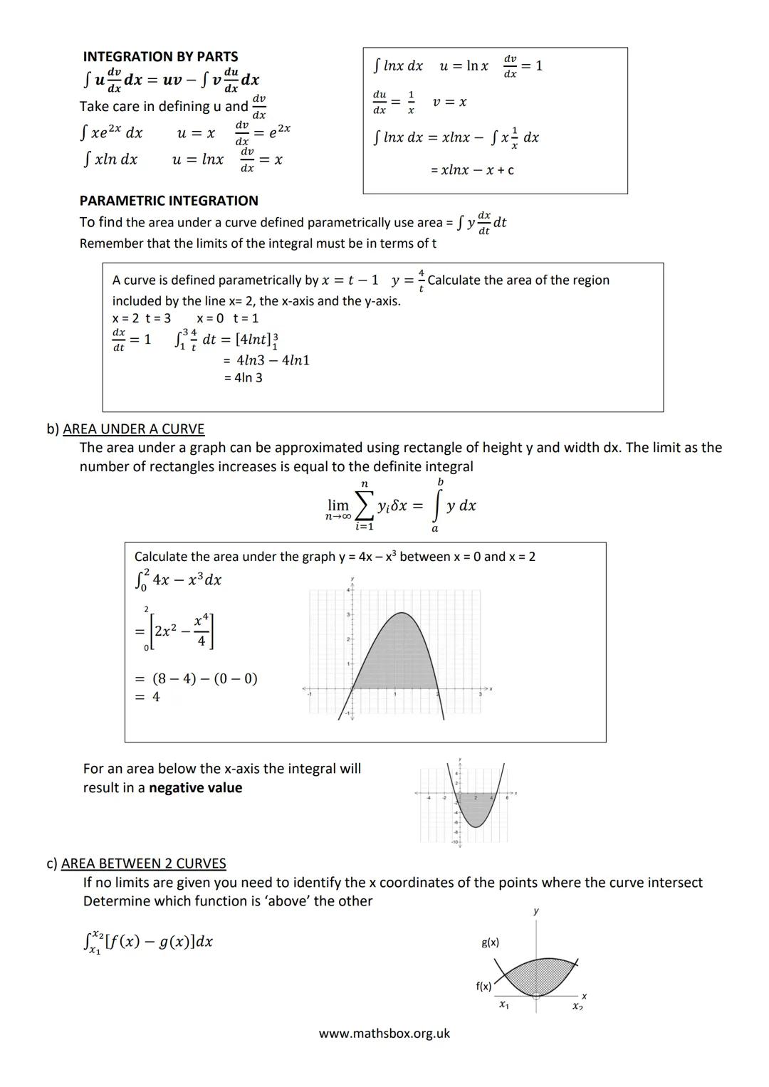 A LEVEL PURE MATHS REVISON NOTES
1 ALGEBRA AND FUNCTIONS
a) INDICES
Rules to learn :
xa xxb = xa+b
Simplify 2x(x - y)² + 3(x − y)²
= (x - y)