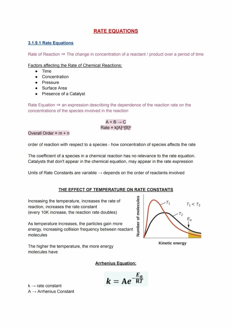 Know rate eqs, arrhenius eq, rate determining step & order of the reaction | AQA A-Level Physical Chemistry thumbnail
