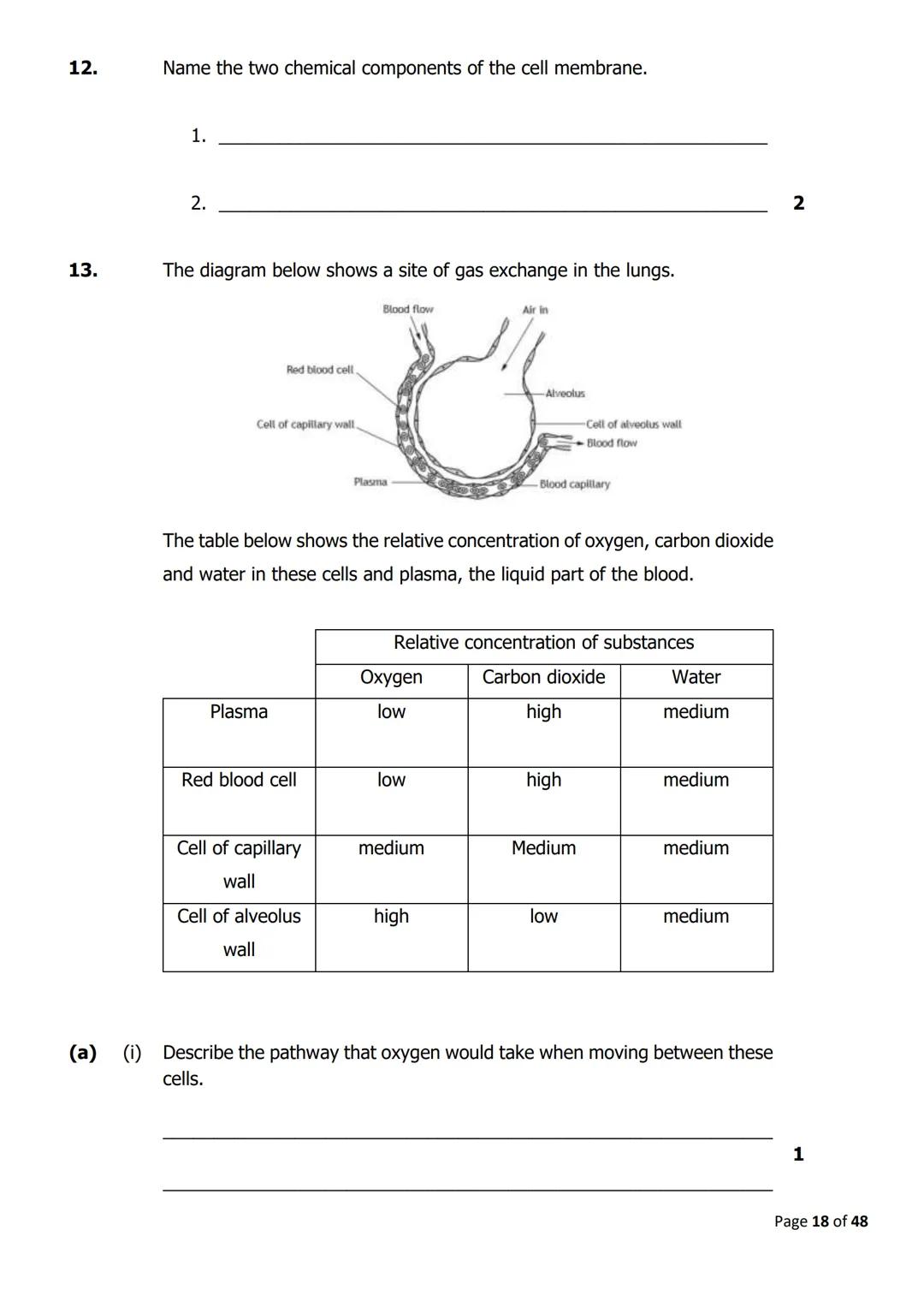 
<h2 id="cellstructure">Cell Structure</h2>
<p>The diagram below shows parts of a plant cell.</p>
<p>Which part of the cell is composed of c