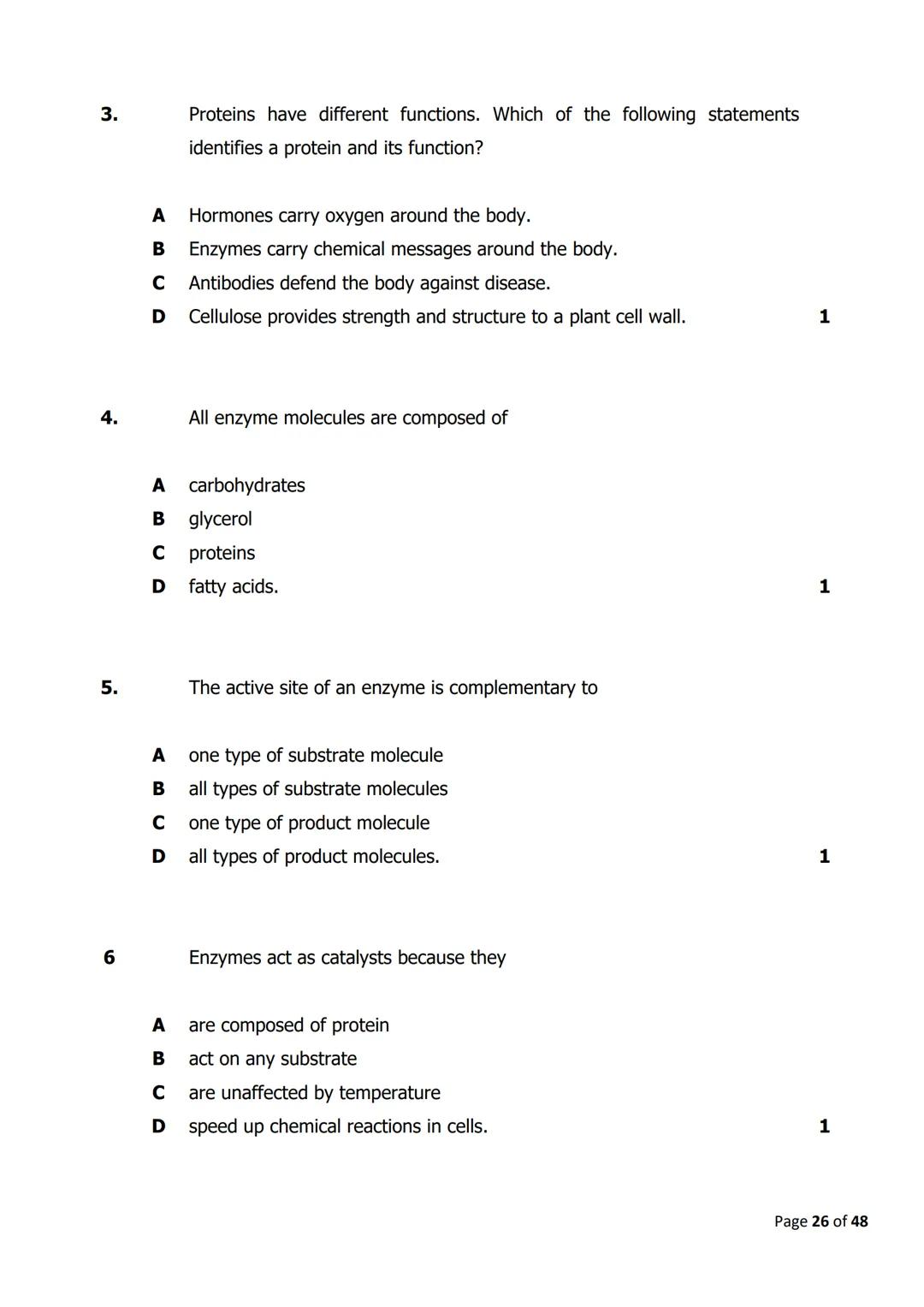 
<h2 id="cellstructure">Cell Structure</h2>
<p>The diagram below shows parts of a plant cell.</p>
<p>Which part of the cell is composed of c