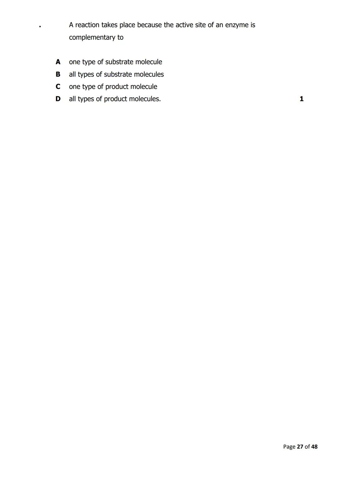 
<h2 id="cellstructure">Cell Structure</h2>
<p>The diagram below shows parts of a plant cell.</p>
<p>Which part of the cell is composed of c