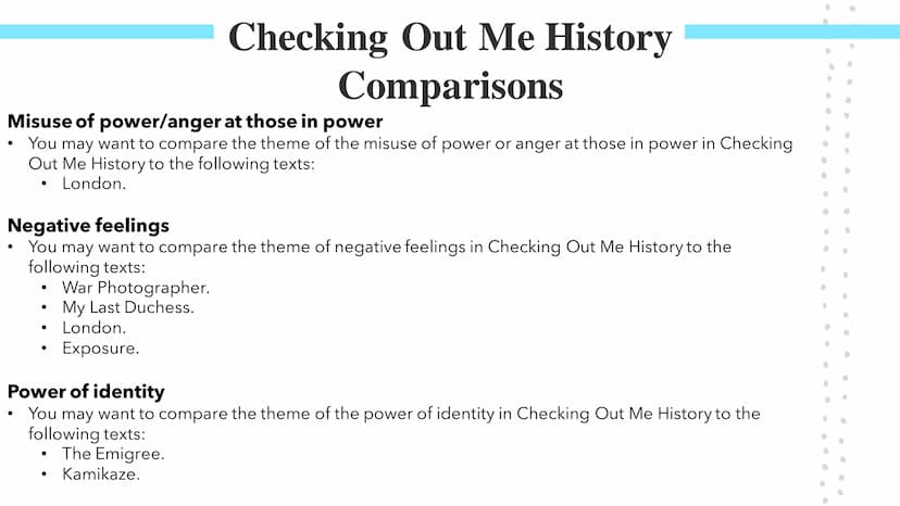 Checking Me Out
History
Poetry GCSES Checking Out Me History
John Agard was born in Guyana in South America. Guyana is connected to the Carr