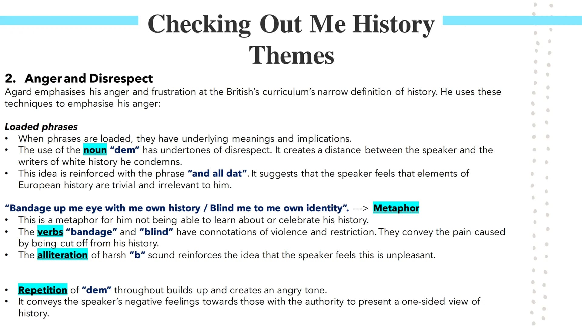 Checking Me Out
History
Poetry GCSES Checking Out Me History
John Agard was born in Guyana in South America. Guyana is connected to the Carr