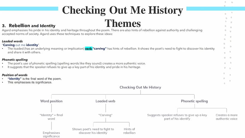 Checking Me Out
History
Poetry GCSES Checking Out Me History
John Agard was born in Guyana in South America. Guyana is connected to the Carr