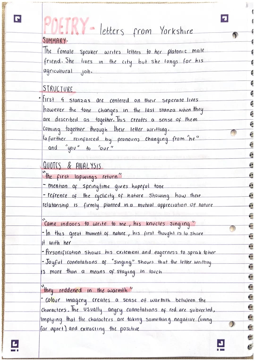 letters from yorkshire 