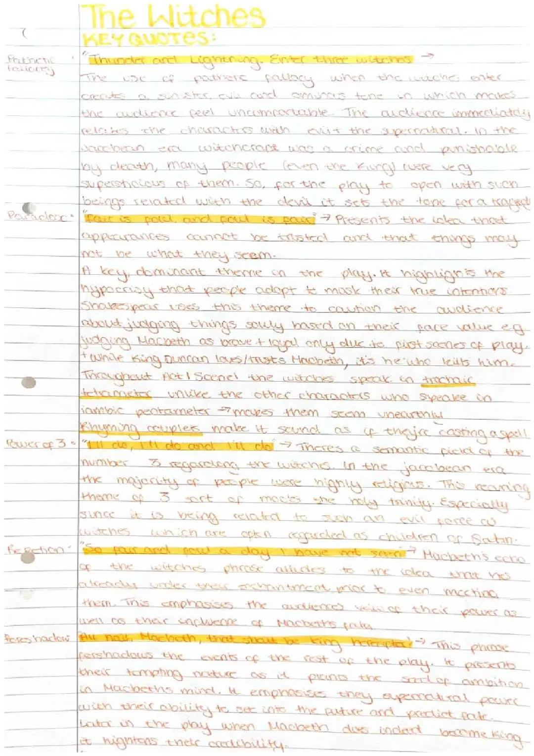 Macbeth - The Witches