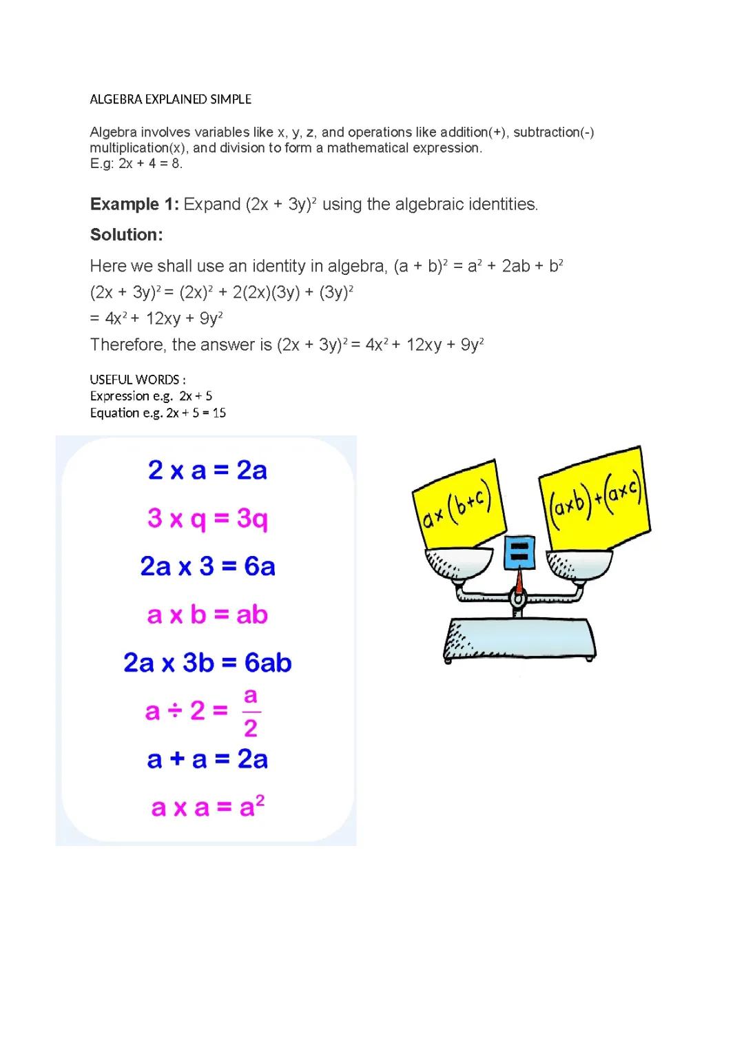Algebra