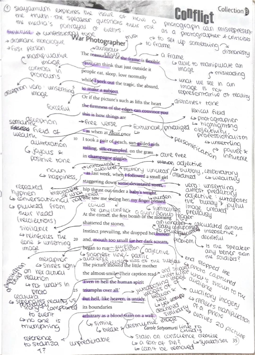 Conflict
(1) Blavee thought that not expressing anger is like numuring a poisoncus
tree
trochaic
tervamèrer
G
emphasises
neganvily
death, ha
