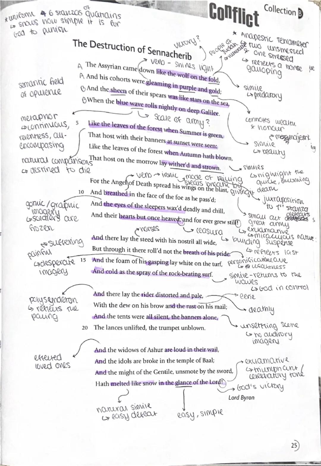Conflict
(1) Blavee thought that not expressing anger is like numuring a poisoncus
tree
trochaic
tervamèrer
G
emphasises
neganvily
death, ha