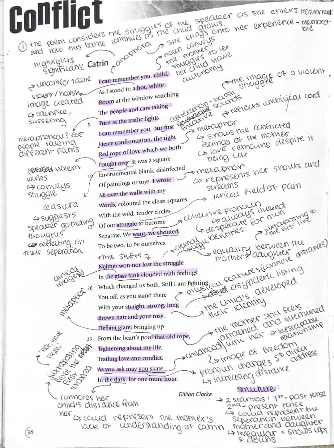 Conflict
(1) Blavee thought that not expressing anger is like numuring a poisoncus
tree
trochaic
tervamèrer
G
emphasises
neganvily
death, ha