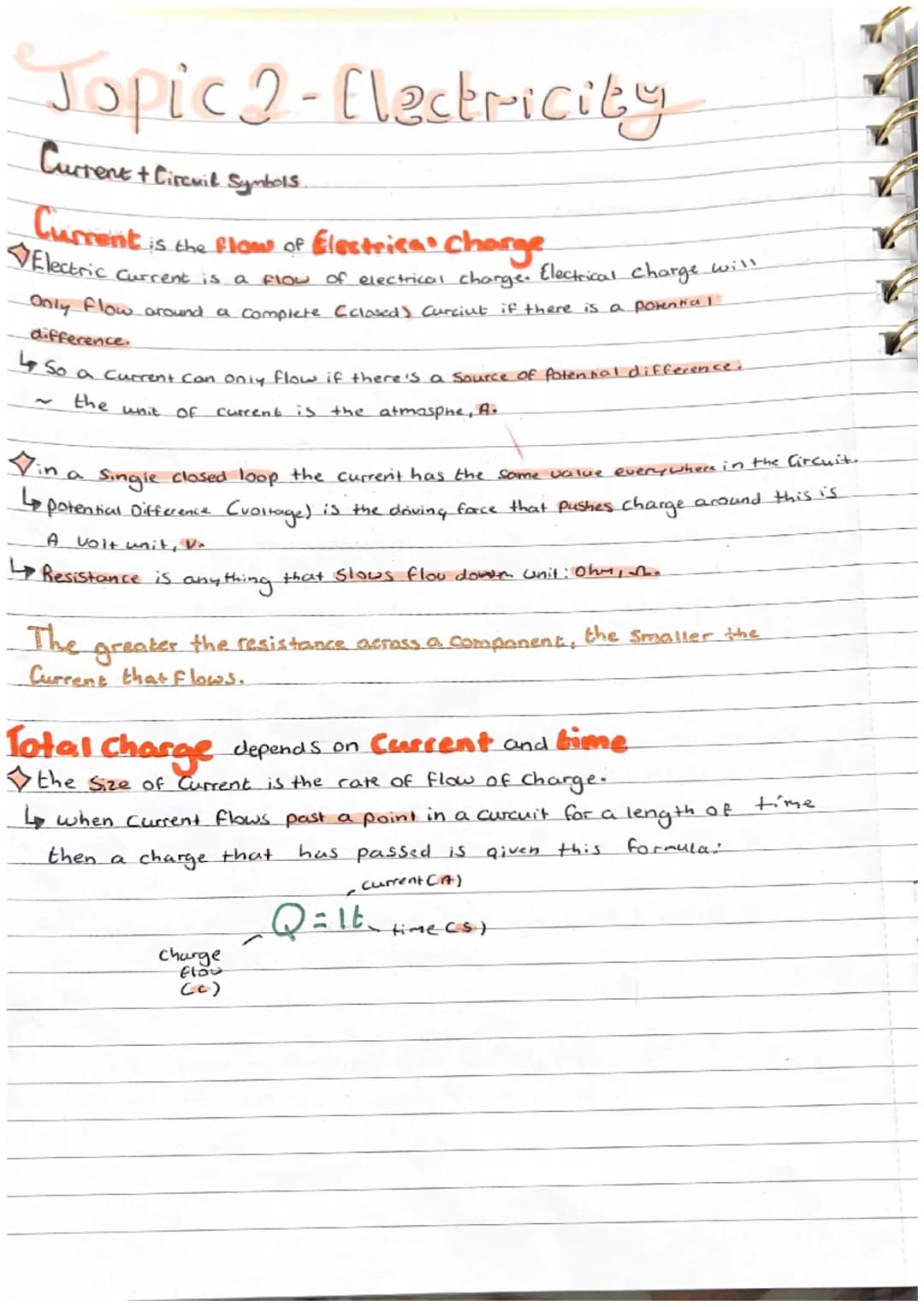 Jopic 2-Electricity
Current + Circuit Symbols.
Current is the flow of Electrical charge
Electric
Current is a flow of electrical charge. Ele