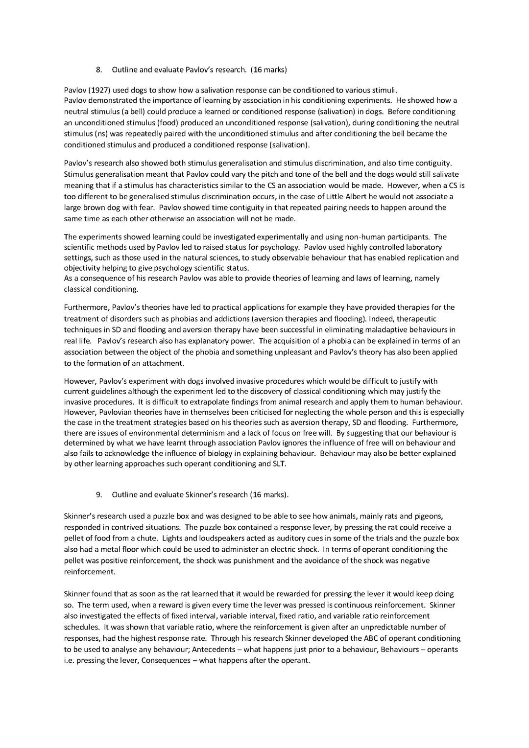 Approaches in psychology