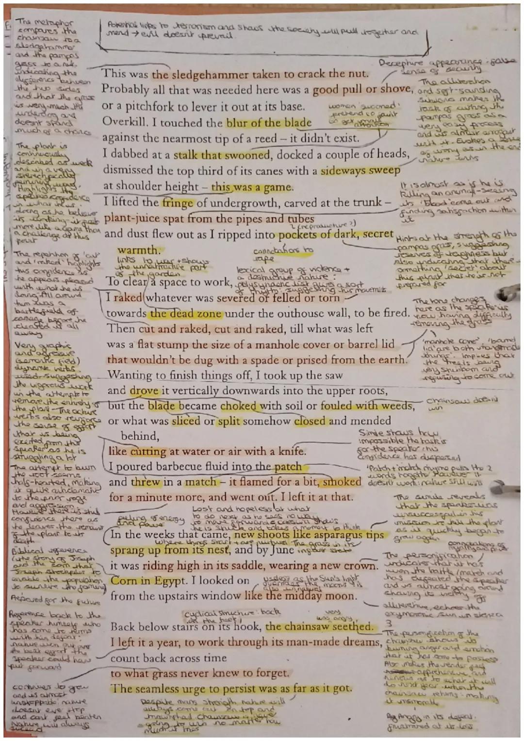 form/context
•Duear, somenmes hunerous tone
-fart of 2002 The Universal Home Doctor
-Sisimbolizes feminity opposing moscuburity (grass famel