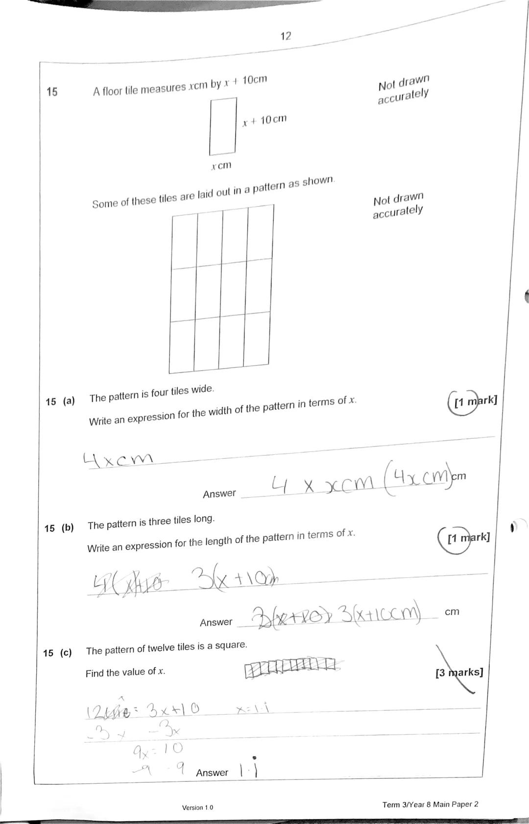 1
Mark
45
Seven students take an exam.
Some of their marks are shown in the bar chart.
40
35
30
25
20
15
10
5
0
Jo
Answer all questions in t