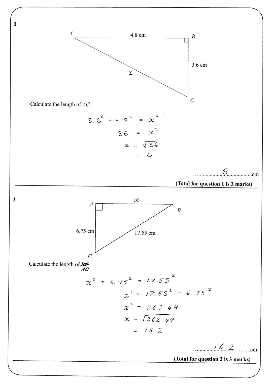 Name:
Instructions
●
• Use black ink or ball-point pen.
●
Answer all Questions.
Answer the Questions in the spaces provided
- there may be m
