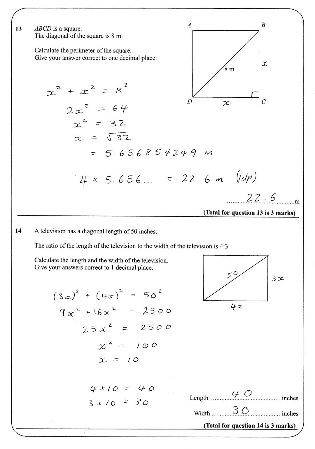 Name:
Instructions
●
• Use black ink or ball-point pen.
●
Answer all Questions.
Answer the Questions in the spaces provided
- there may be m