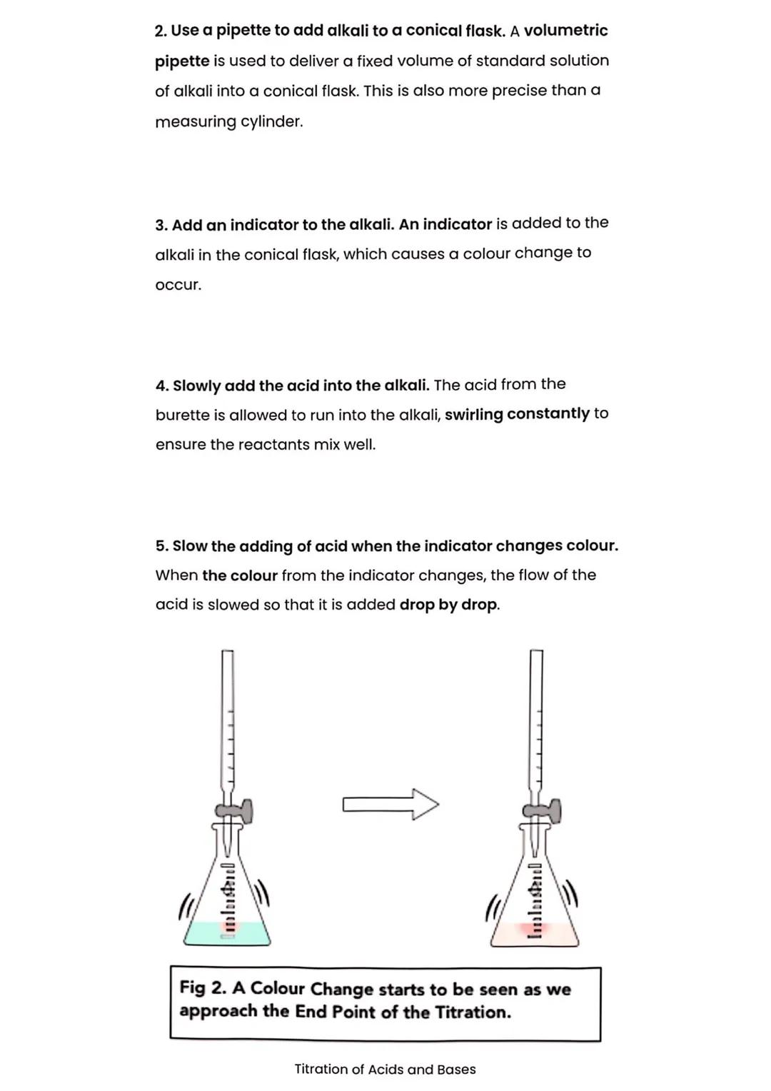 Titrations
Titration of Acids and Bases
What is Titration?
A titration is an experiment through which the concentration
of an unknown acid o