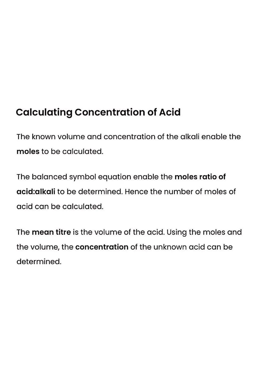 Titrations
Titration of Acids and Bases
What is Titration?
A titration is an experiment through which the concentration
of an unknown acid o