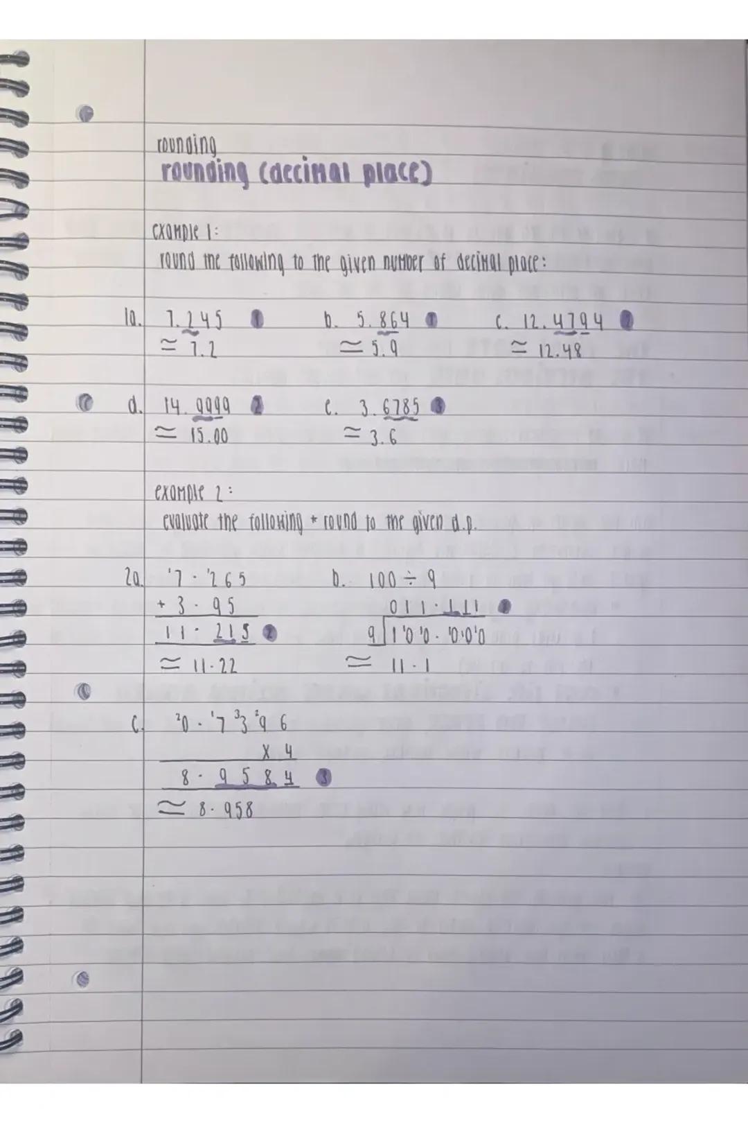 rounding to decimal places