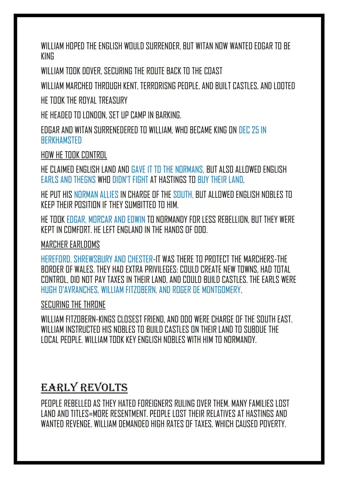 NORMAN
ENGLAND ANGLO SAXON ENGLAND
Dates
871-899: ALFRED THE GREAT FOUGHT THE DANES AND ESTABLISHED THE DYNASTY THAT
WOULD UNITE ENGLAND
899