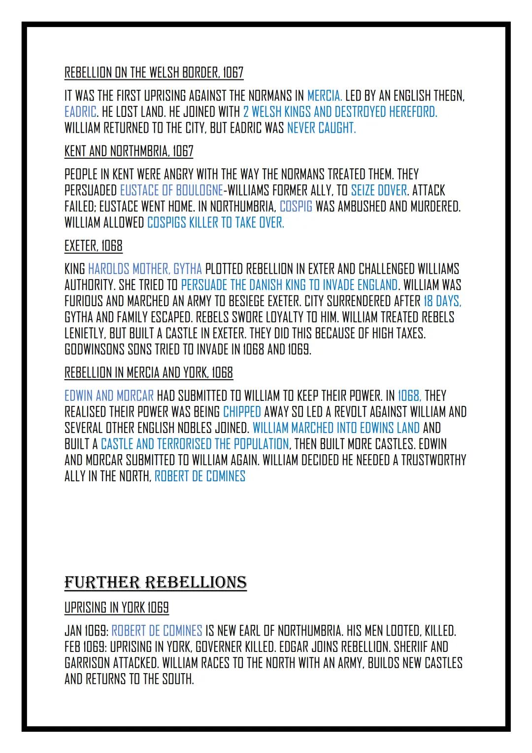 NORMAN
ENGLAND ANGLO SAXON ENGLAND
Dates
871-899: ALFRED THE GREAT FOUGHT THE DANES AND ESTABLISHED THE DYNASTY THAT
WOULD UNITE ENGLAND
899