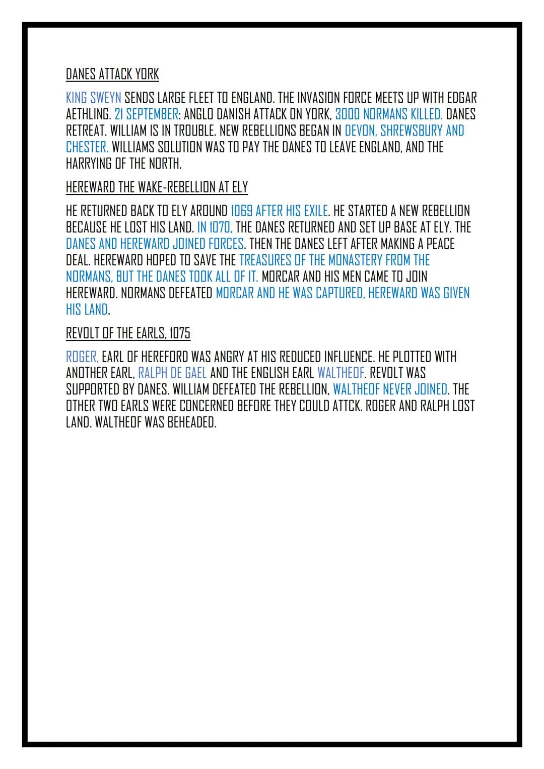 NORMAN
ENGLAND ANGLO SAXON ENGLAND
Dates
871-899: ALFRED THE GREAT FOUGHT THE DANES AND ESTABLISHED THE DYNASTY THAT
WOULD UNITE ENGLAND
899