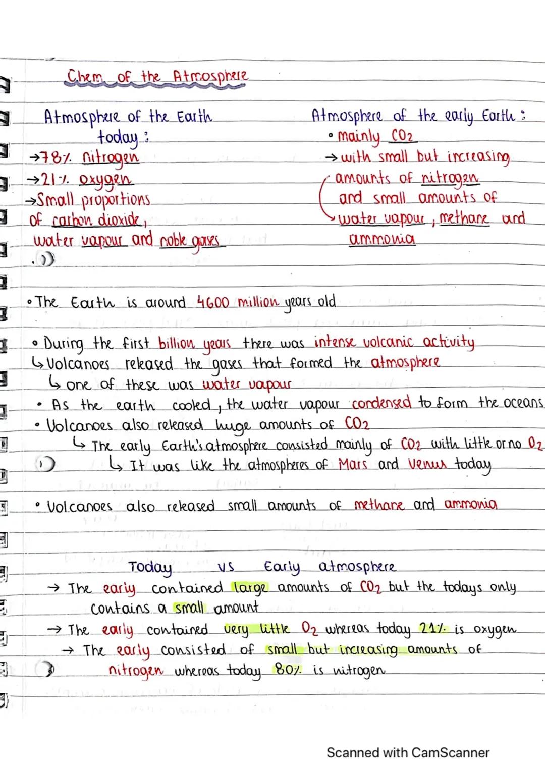 Chem. of the atmosphere