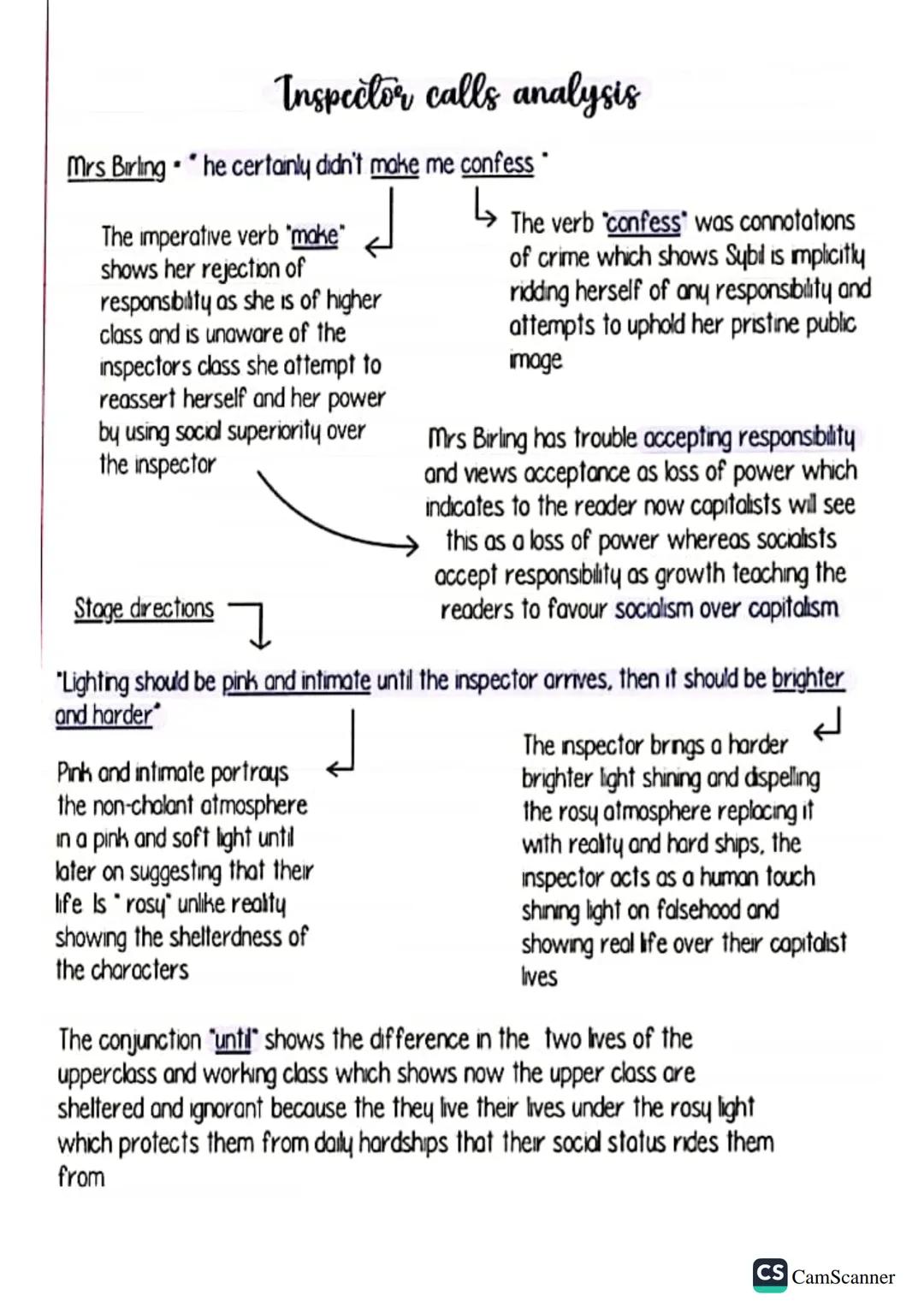 Inspector Calls Analysis