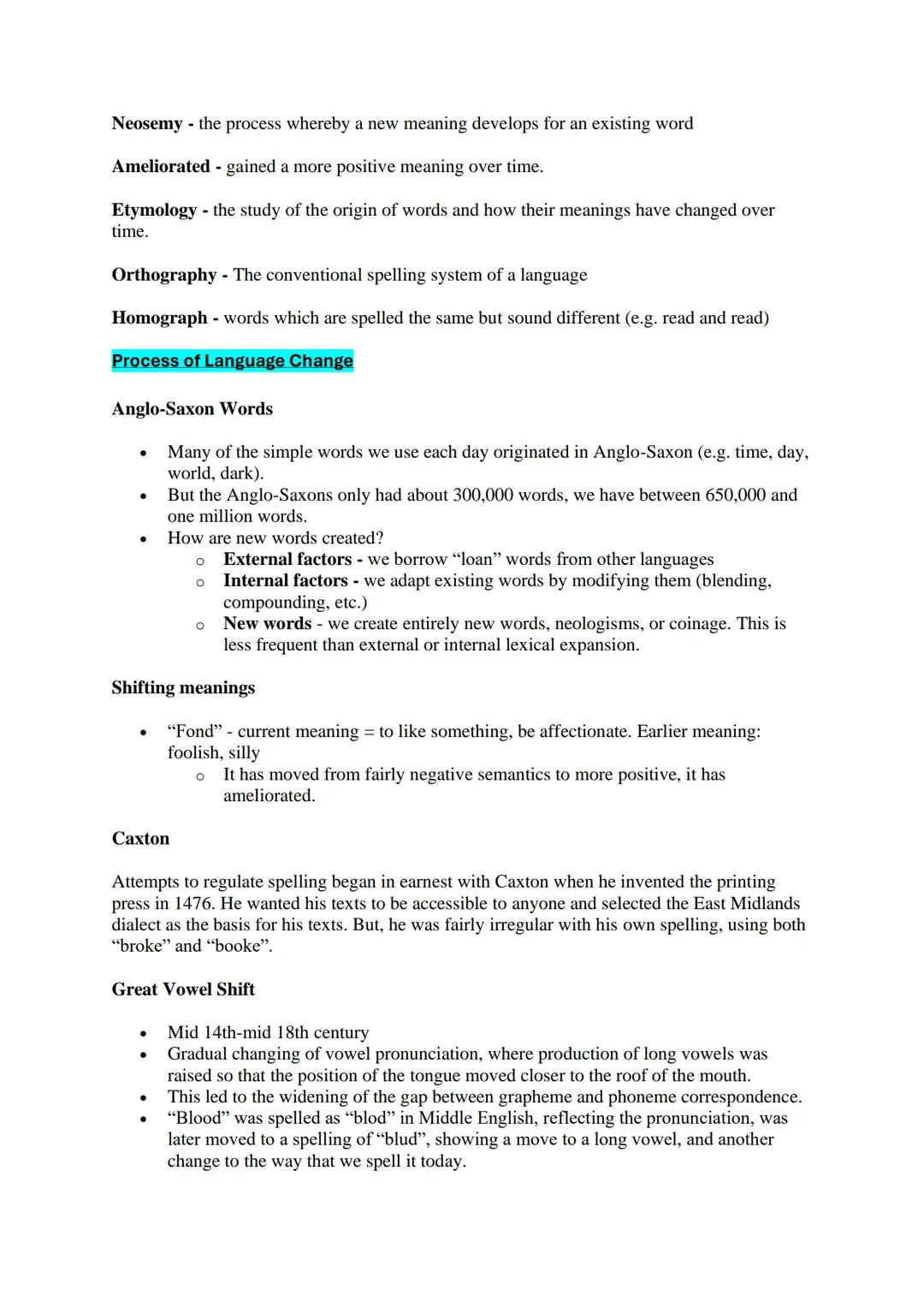 Language Change Theorists
Robert Lowth
●
●
●
●
Leading figure in establishment of grammatical rules
Published his "Short Introduction to Eng