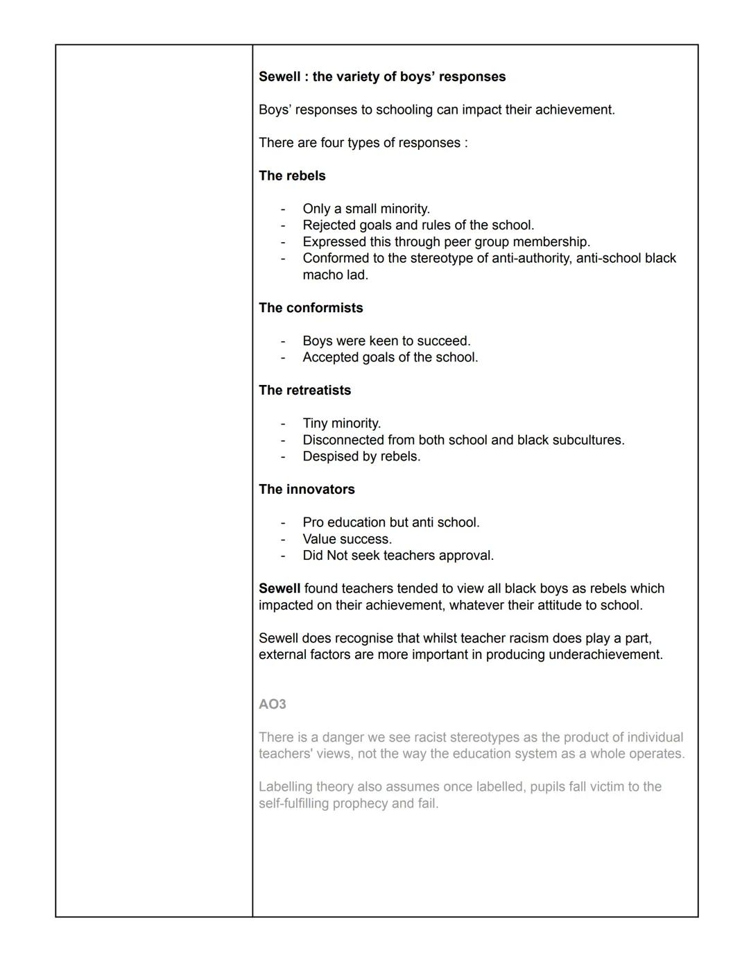 Sociology
Education
Thursday 17th March 2022
Ethnicity and Education
Some sociologists believe that factors outside of school are the cause