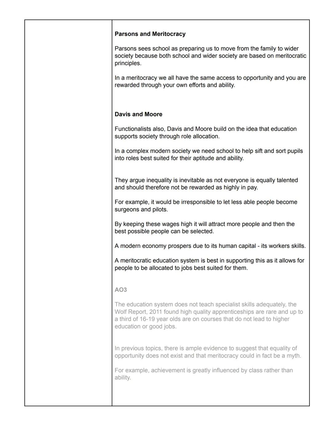 Sociology
Education
THE FUNCTIONALIST
PERSPECTIVE:
Tuesday 16th May 2023
The Role of Education
Functionalism is based on the idea that socie