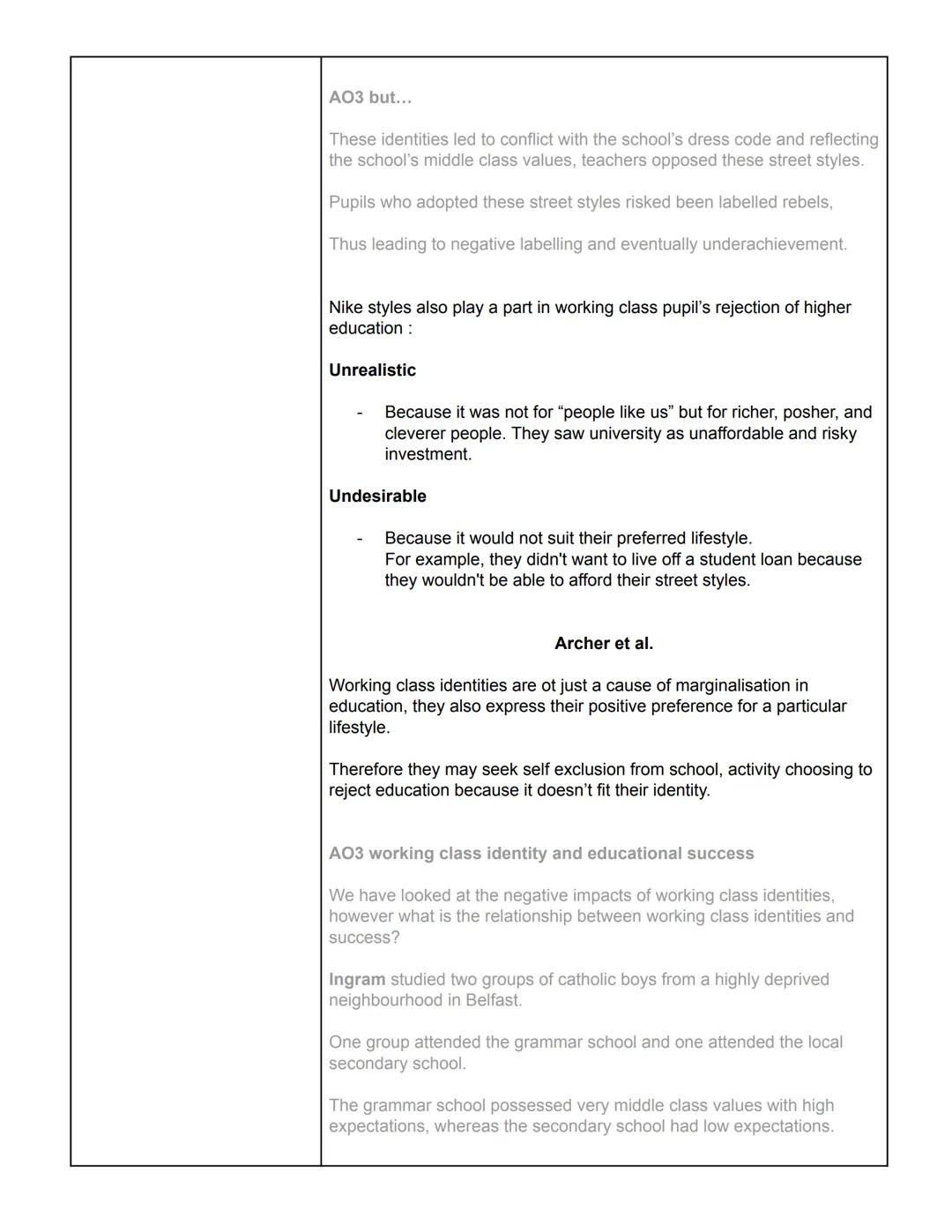 Sociology
Education
LABELLING:
Wednesday 22nd February 2023
Social Class differences in Achievement - Internal Factors
Studies show teachers