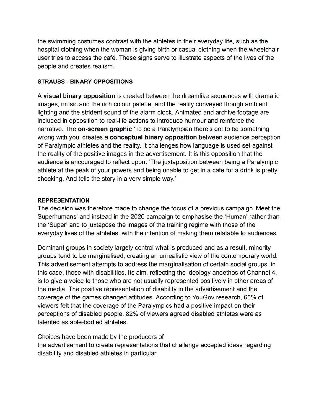 SUPERHUMAN
- Created in 2020 to promote the paralympic games
- Produced by 'serial pictures' and 'some such'
- 4 creative wrote and produce