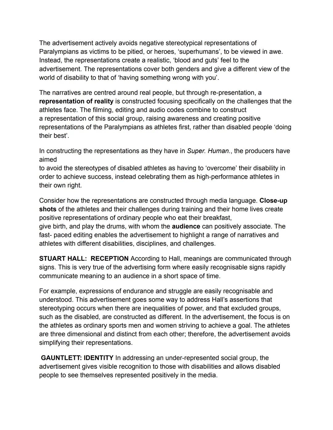 SUPERHUMAN
- Created in 2020 to promote the paralympic games
- Produced by 'serial pictures' and 'some such'
- 4 creative wrote and produce