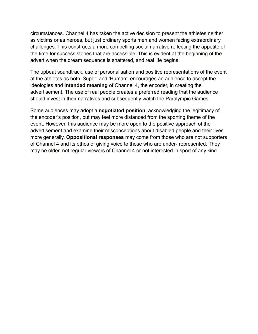 SUPERHUMAN
- Created in 2020 to promote the paralympic games
- Produced by 'serial pictures' and 'some such'
- 4 creative wrote and produce