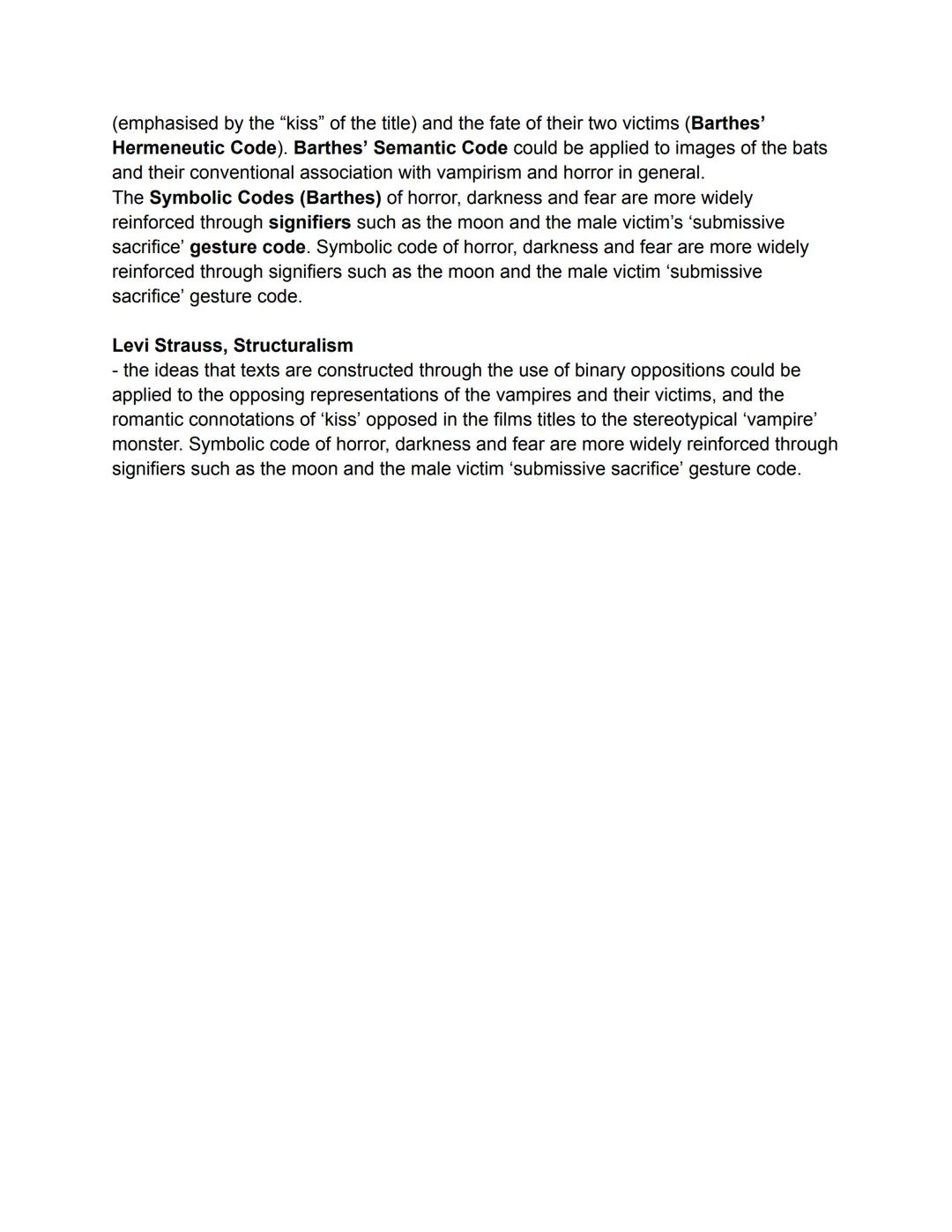 Media Language:
The capitalised, serif font of the titles creates connotations linked to the vampire film
genre with its 'wooden' styling (r