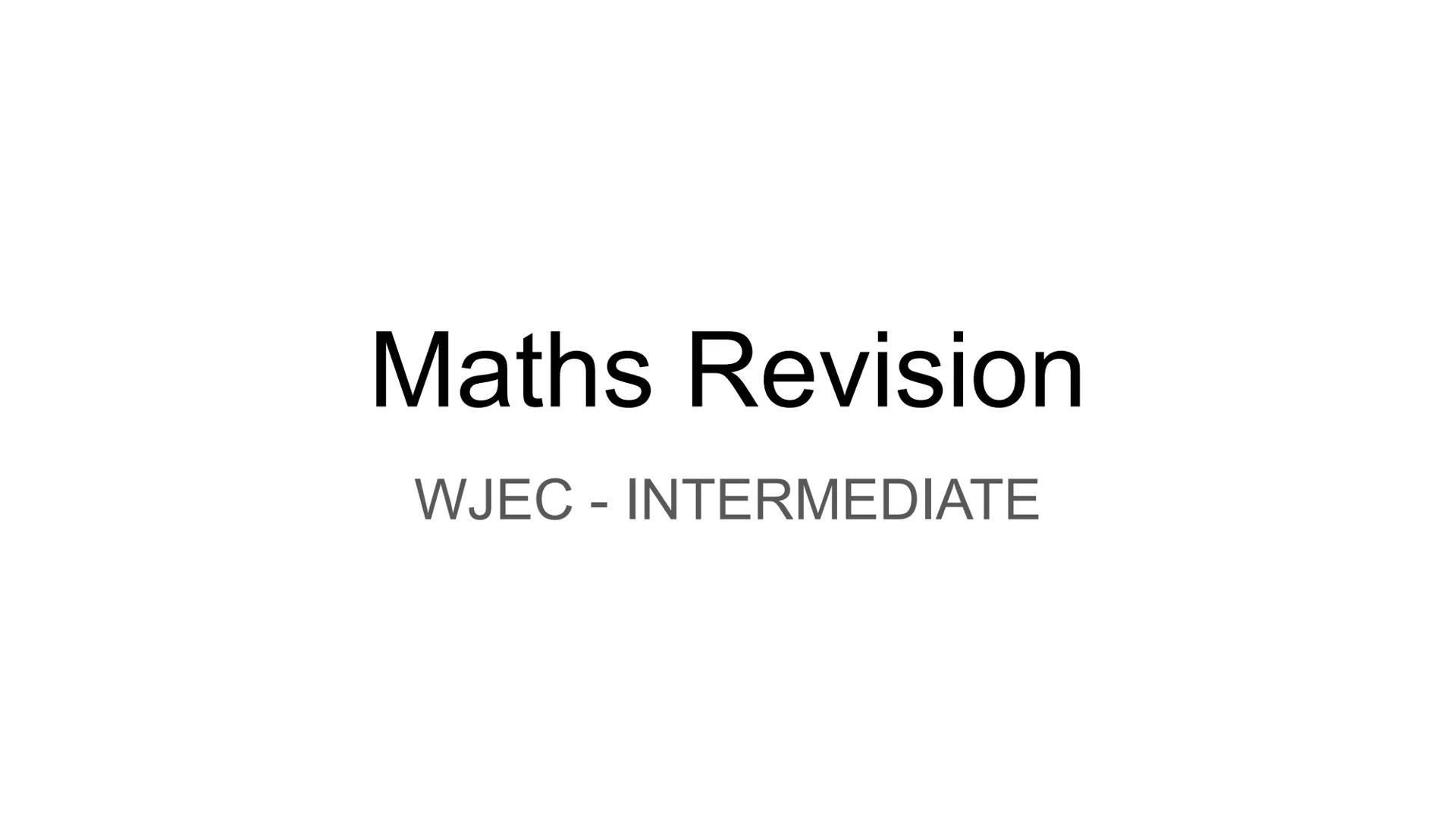 Maths Revision
WJEC - INTERMEDIATE Statistics AVERAGES
AND RANGE
https://resource.download.wiec.co
uk/vtc/2019-20/KO19-20 1.19%28i
%29/Batch
